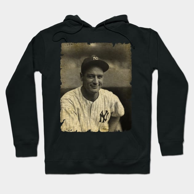 Lou Gehrig Legend in New York Yankees Hoodie by SOEKAMPTI